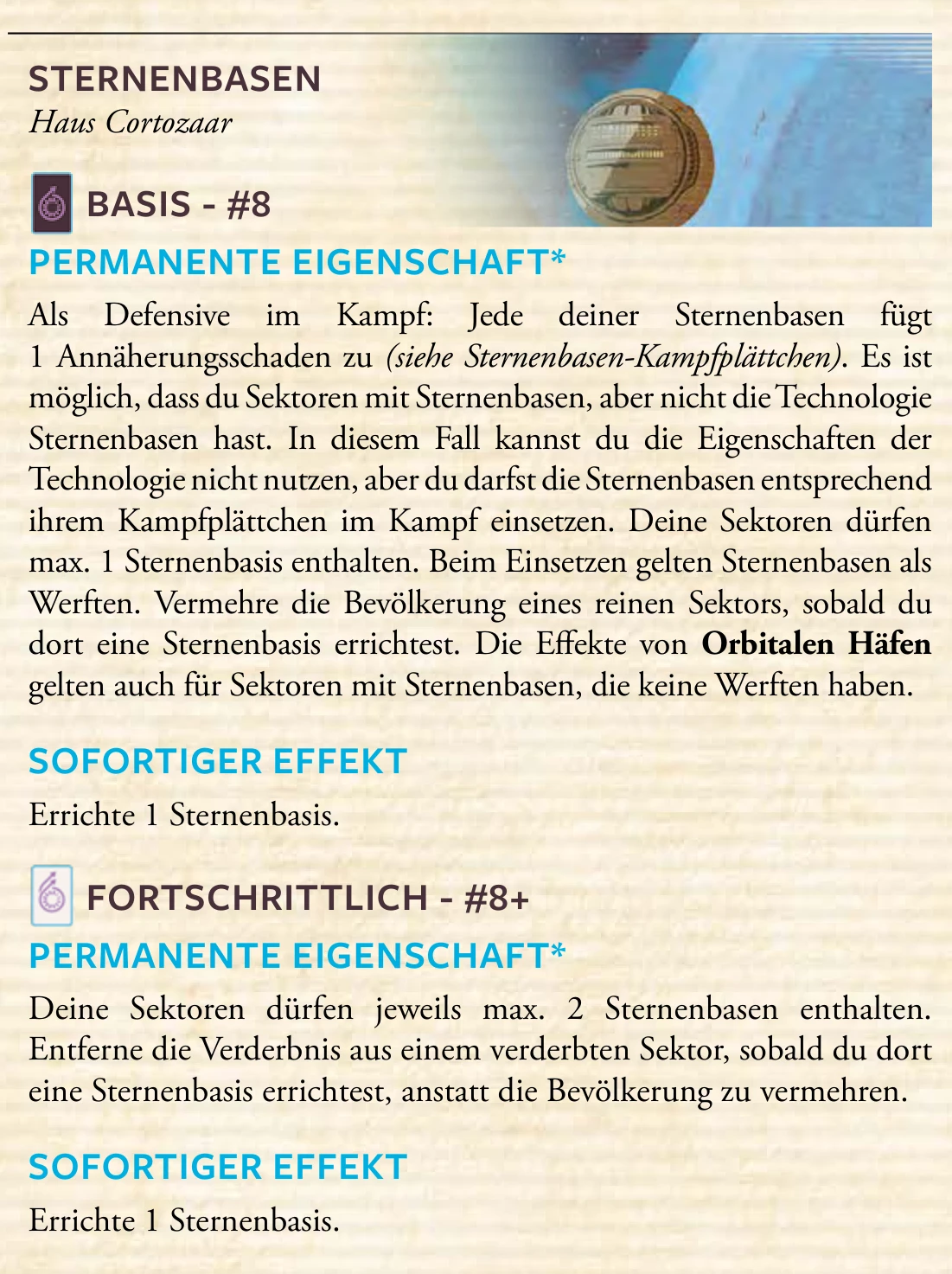 Technologie – Sternenbasen