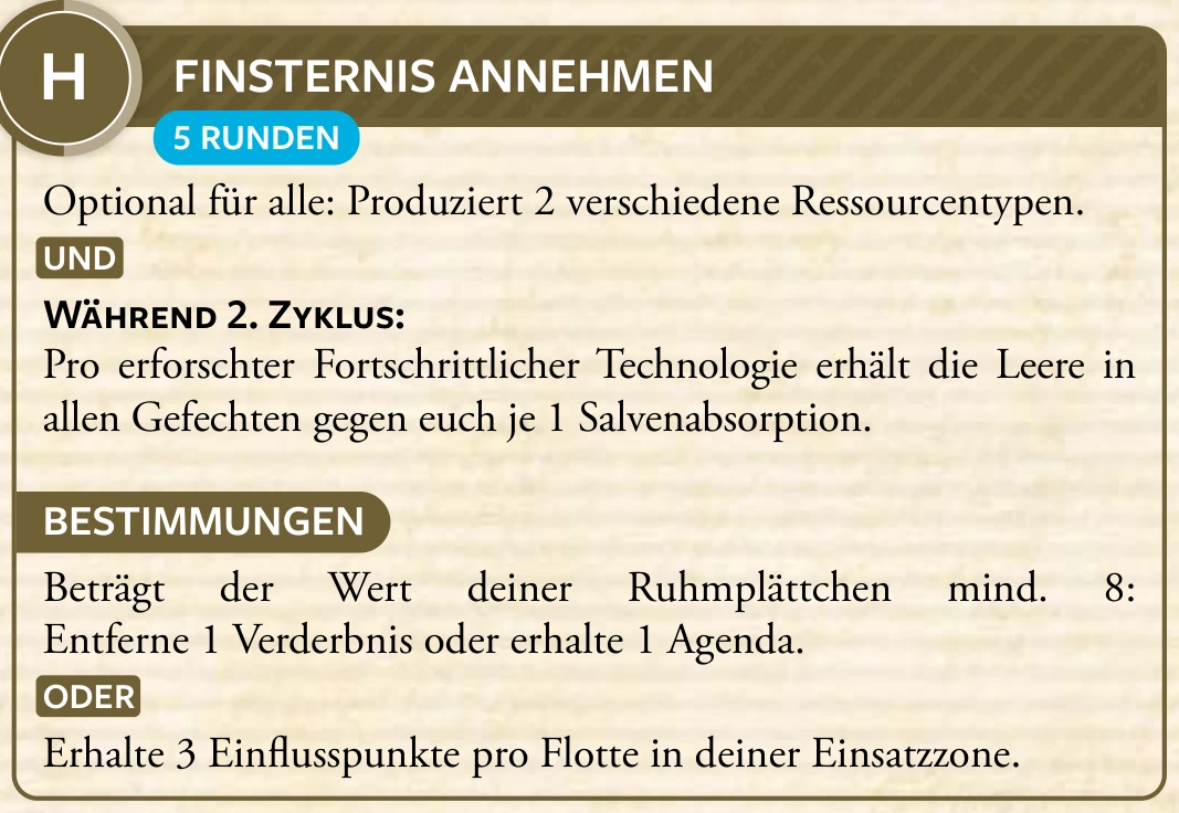 2. Zyklus · H – Finsternis annehmen