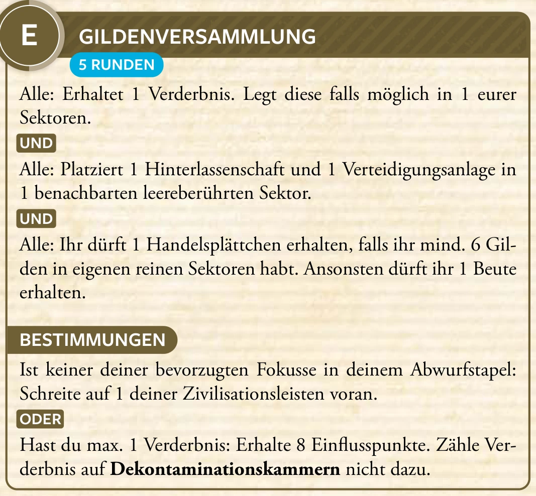 2. Zyklus · E – Gildenversammlung