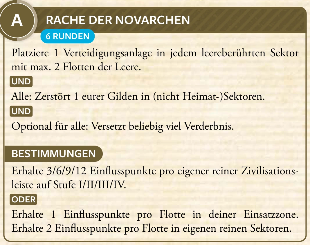 3. Zyklus · A – Rache der Novarchen